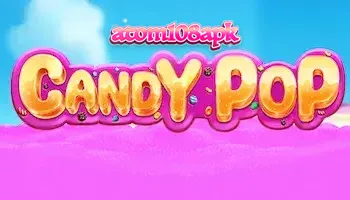 Tampilan visual ceria dari slot Candy Pop dengan simbol permen warna-warni.